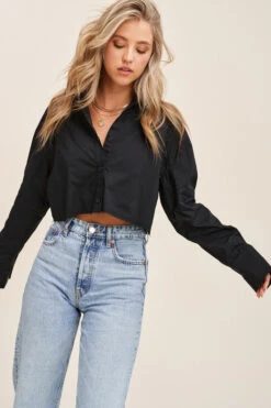 Long Sleeve Crop Top