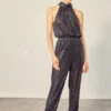Sequin Halter Jumpsuit