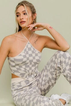 Checkerboard Top & Pant Knit Set -Hippie Vibe Tribe Shop 15596568 b5757fc8 2b03 4178 a90e c701d9393332
