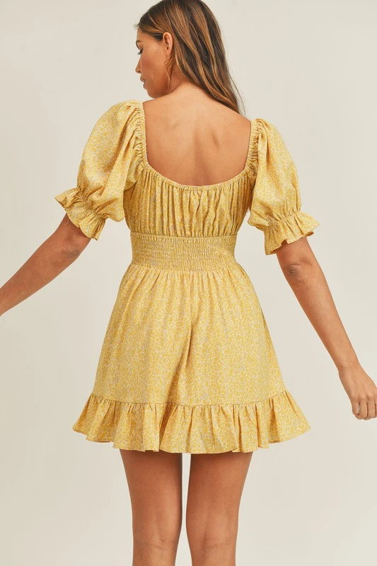 Floral Print Cutout Dress 2 Floral Print Cutout Dress - Image 2