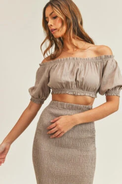 Mocha Off Shoulder, Skirt Set 9 Mocha Off Shoulder, Skirt Set -Hippie Vibe Tribe Shop 15685124 2270f173 2995 443f 8eea ddf464c61922