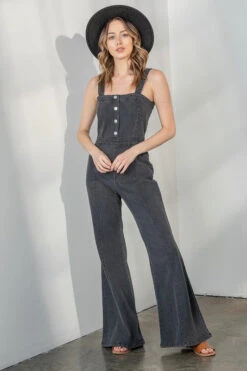Hippie Girl Black Flare Leg Jumpsuit