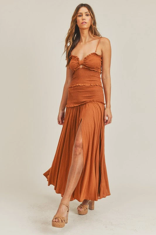 Renaissance Girl Smocked Maxi 1 Renaissance Girl Smocked Maxi