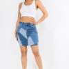 DENIM Patchwork Mini-Skirt