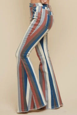 Hippie Girl Multi Striped Distressed Denim Flares. -Hippie Vibe Tribe Shop 15774067 91a3aa3b 85e1 4f4e a54a 1cf8e01b3220