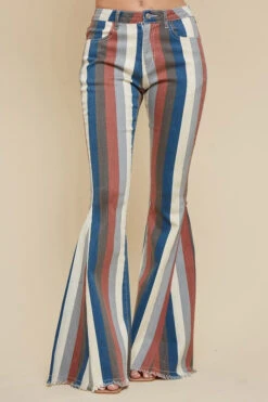 Hippie Girl Multi Striped Distressed Denim Flares. -Hippie Vibe Tribe Shop 15774067 f25958bd a7be 4441 87c2 1ad3a6bc98d5 1
