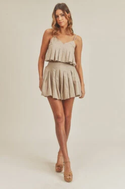 Taupe Pleated Shorts & Crop Top -Hippie Vibe Tribe Shop 15774818 65001f1b d7a4 477b b18e 2f6bf7677534 2