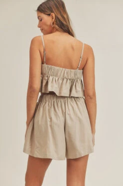 Taupe Pleated Shorts & Crop Top -Hippie Vibe Tribe Shop 15774818 97d4e025 8327 45d8 9be4 d435235c19ff 2