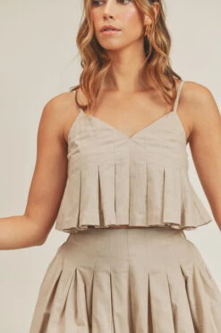 Taupe Pleated Shorts & Crop Top -Hippie Vibe Tribe Shop 15774818 d9c87f70 8d1f 44e8 a7d8 dafbcc212557 2