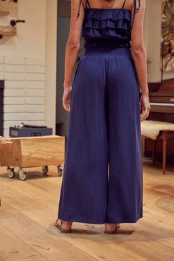 Navy Linen Ruffled Crop Top & Pant Set -Hippie Vibe Tribe Shop 15824833 9e452f43 4da5 4a6d 86e4 6e76f646b296 1