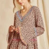 Leopard Print Babydoll Top