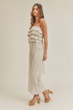 Linen Ruffle Crop Top & Pants Set -Hippie Vibe Tribe Shop 15973907 5667817a 9bed 4f2a a937 415b5a4f3947