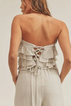 Linen Ruffle Crop Top & Pants Set -Hippie Vibe Tribe Shop 15973907 a4243987 9724 44bc 91cd 872607bbdb5b