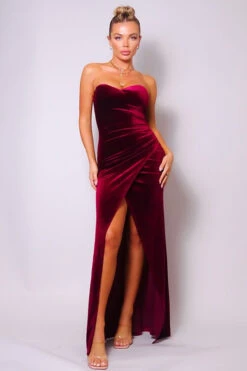 Red Velvet Sweetheart Dress