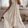 Bohemian Lace Swing Maxi Dress.