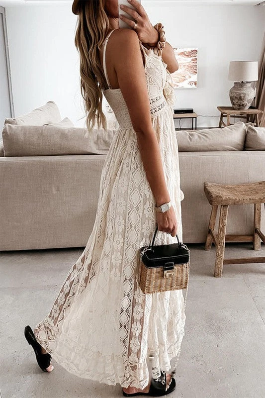 Bohemian Lace Swing Maxi Dress. 3 Bohemian Lace Swing Maxi Dress. - Image 3