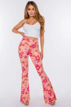 Hawaiian Flare Hippie Leggings