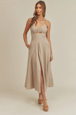 Taupe Cut Out Maxi Dress 15 Taupe Cut Out Maxi Dress -Hippie Vibe Tribe Shop 16064326 c709c0a0 f016 4fde 919b 7267cc2f0483