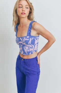 Retro Design Pleated And Ruffled Strap Crop Top -Hippie Vibe Tribe Shop 16106379 b254cdac 257c 4b92 9eaf b6683d3bd8d5