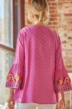 Bohemian Hot Pink Embroidered Top -Hippie Vibe Tribe Shop 16110636 87b83a8f e9ca 4f2b 93e3 4b69692be332