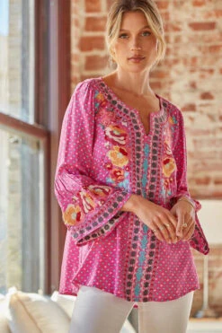 Bohemian Hot Pink Embroidered Top -Hippie Vibe Tribe Shop 16110636 d9296a77 2254 4cd6 aa4f c20da8b157a6