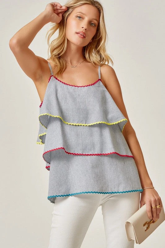 Denim Look Layered Tank 2 Denim Look Layered Tank - Image 2