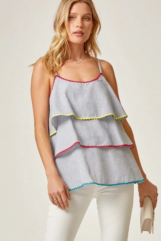 Denim Look Layered Tank 5 Denim Look Layered Tank - Image 5