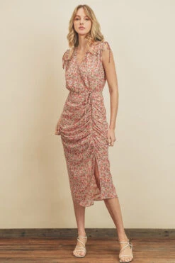 Baby Rose Midi-Dress