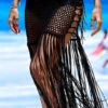 Fringe Bathing Suit Cover Up
