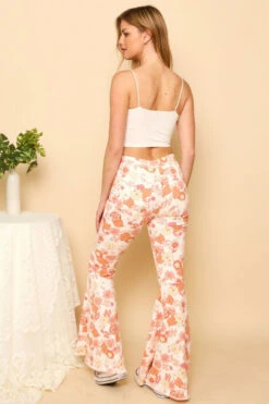 Peach Floral Flare Hippie Jeans -Hippie Vibe Tribe Shop 16441991 7f5d7f7d 97b7 4436 8d7c 2817fec38917