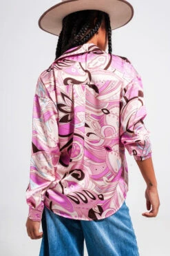 Abstract Pink Silk Blouse -Hippie Vibe Tribe Shop 16519541 654187bc 0eff 4106 a4d5 948dd2da57b8