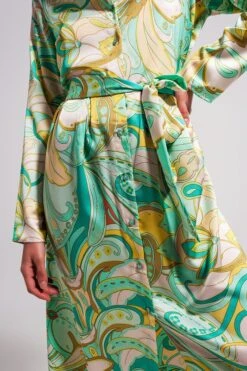 Retro Multi-green Silk Dress -Hippie Vibe Tribe Shop 16568097 e602b59e f636 428b ac04 400091e5fb5d