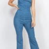Halter Denim Jumpsuit