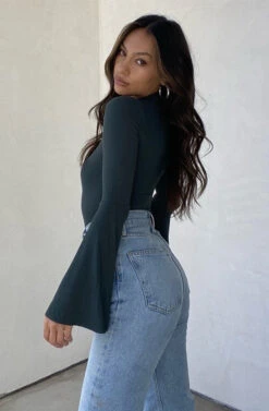 Dark Green Bell Bodysuit -Hippie Vibe Tribe Shop 16722686 6c1a494c b669 4ef6 8986 cc585138b282