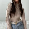 Ribbed Knit Mock Bodysuit