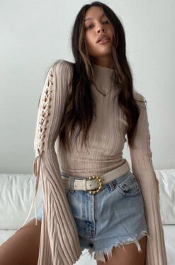 Ribbed Knit Mock Bodysuit