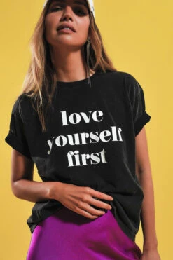 "LOVE YOURSELF FIRST"T-shirt