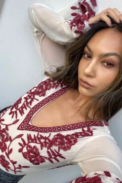 Embroidered Long Sleeve Bodysuit -Hippie Vibe Tribe Shop 16778378 01642d7e b93d 48e2 96c2 2afc1658c4c8