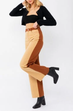 Block Brown & Taupe Pants