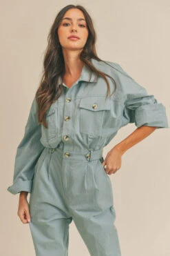 Blue Cinched Jumpsuit -Hippie Vibe Tribe Shop 17070480 42259a79 84a5 436f 9fec c2e106807a4e 2