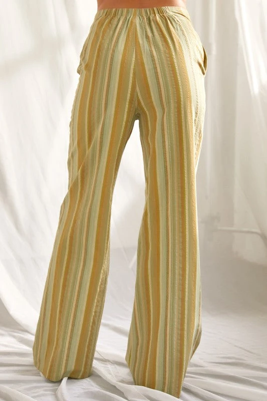 Green Striped Pants 4 Green Striped Pants - Image 4