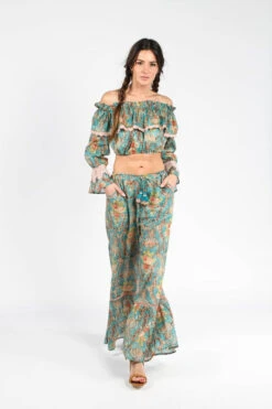 Gypsy Girl Crop Top And Palazzo Pant Set