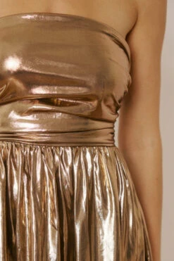 Gold Metallic Stapless Mini-Dress -Hippie Vibe Tribe Shop 17425773 7cfe2190 72e0 4bf9 aac0 ee51787f511b