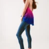 High Neck Fuchsia Ombre Top