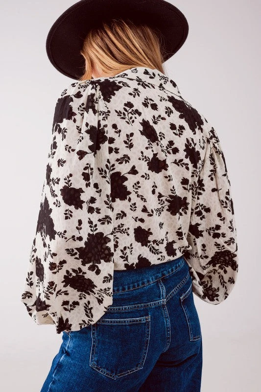 Rose Black Blouse 5 Rose Black Blouse - Image 5