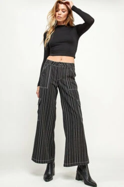 Pin Striped Cargo Pants