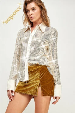 Satin, Embellished Sequin Shirt -Hippie Vibe Tribe Shop 17931589 1529ada0 2cfb 4dcc b47f 7284ace96ad3