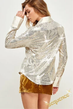 Satin, Embellished Sequin Shirt -Hippie Vibe Tribe Shop 17931589 3ae6013e 3a22 4992 a32a 95078f5b6454