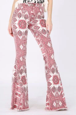 Wine Paisley Print Flared Pants -Hippie Vibe Tribe Shop 17987551 fbfd506c e73e 41ca 8f34 d12df17431e1
