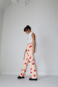 Cherry Stretched Cotton Jeans -Hippie Vibe Tribe Shop 18031500 137bf9c3 db55 4436 bf29 7f406057d51e